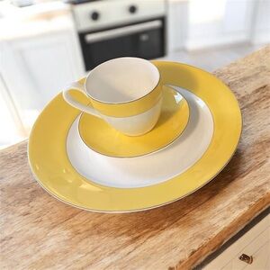 Kate Spade New York Dinnerware Set Rutherford Circle yellow